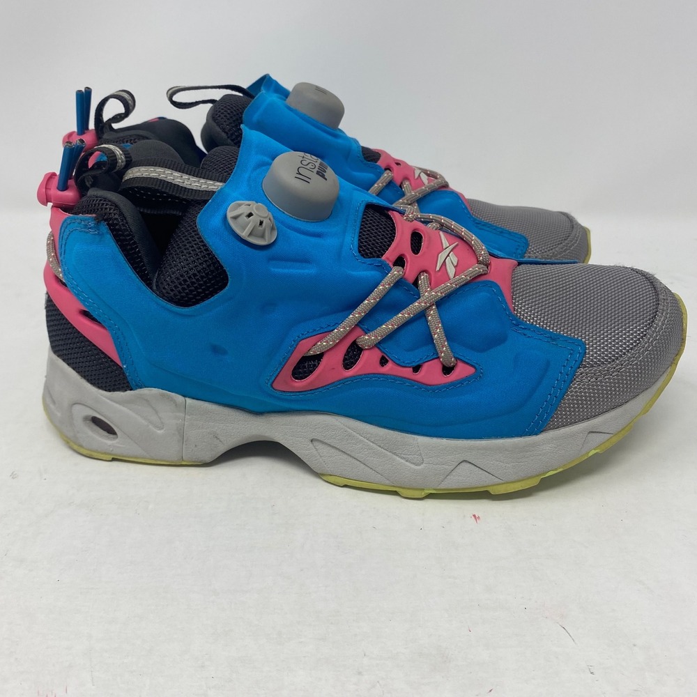 Reebok Instapump Fury Road Blue Pink Grey AR0013 Mens 4.5 Womens 6